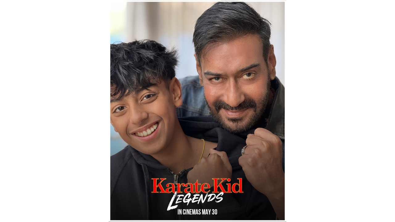 అజయ్ దేవగన్ - యుగ్ దేవగన్ తొలిసారి కలిసి: ‘కరాటే కిడ్: లెజెండ్స్’ హిందీ డబ్‌లో తండ్రి కొడుకుల మ్యాజిక్